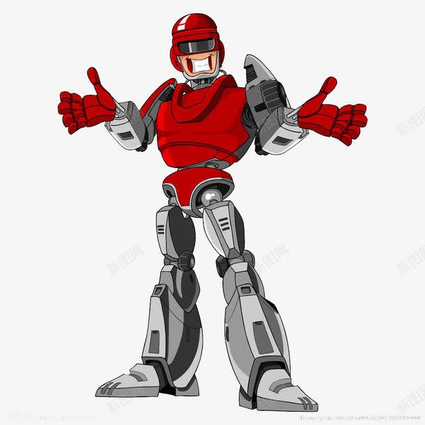 张开双手的机器人png免抠素材_新图网 https://ixintu.com 张开双手 欢迎你 科技产品 红色机器人