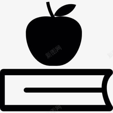 本书和苹果图标图标