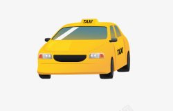 黄色出租车汽车素材