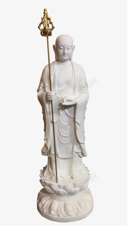 汉白玉汉白玉地藏菩萨雕像高清图片