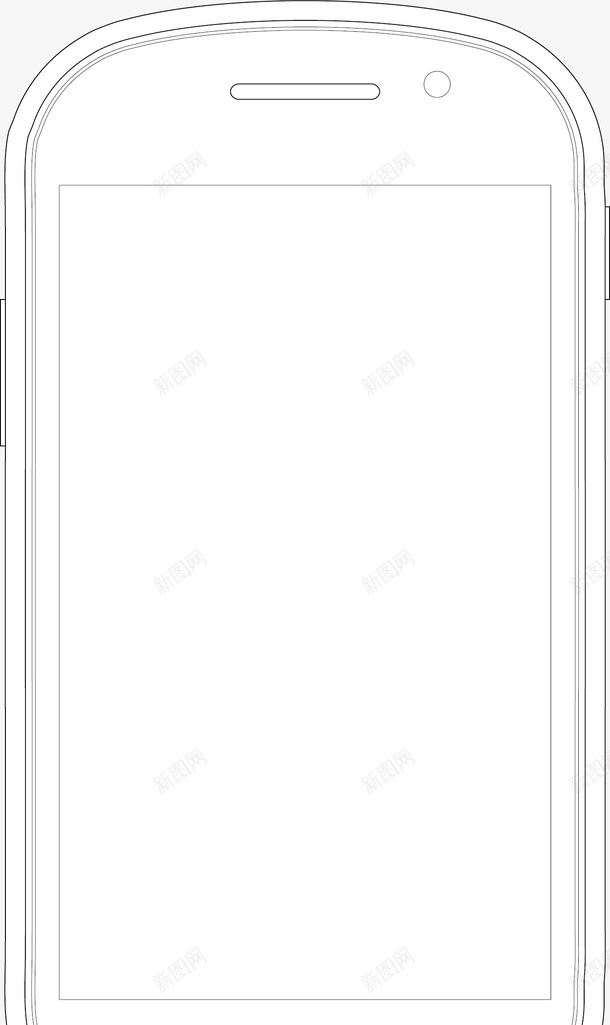 手机正面元素矢量图ai免抠素材_新图网 https://ixintu.com 卡通手机正面 可爱手机正面 手机平放 手机正面素材 矢量手机正面 矢量图