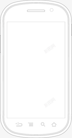 手机正面元素矢量图素材