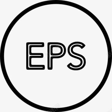 EPS文件圆轮廓图标图标