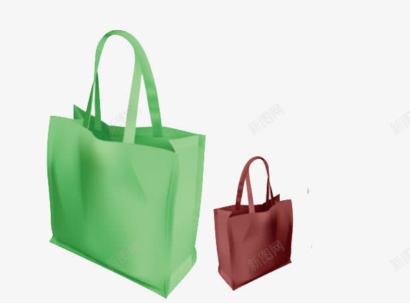 时尚购物袋png免抠素材_新图网 https://ixintu.com 方便 环保 绿色 袋子