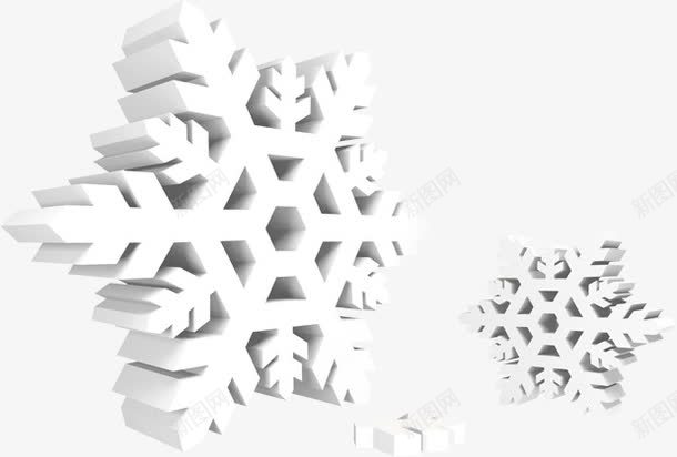 白色冬日雪花创意png免抠素材_新图网 https://ixintu.com 冬日 创意 白色 设计 雪花