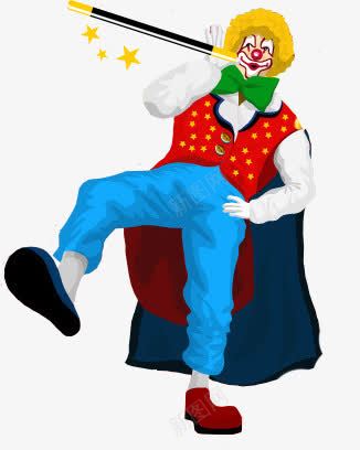 小丑表演png免抠素材_新图网 https://ixintu.com 卡通 小丑 玩偶 魔术