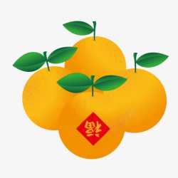 福橘新年福橘矢量图高清图片