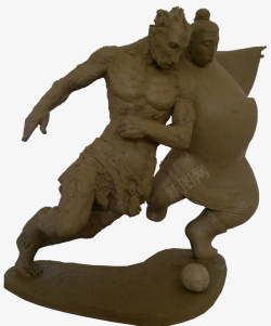 中国雕塑蹴鞠素材