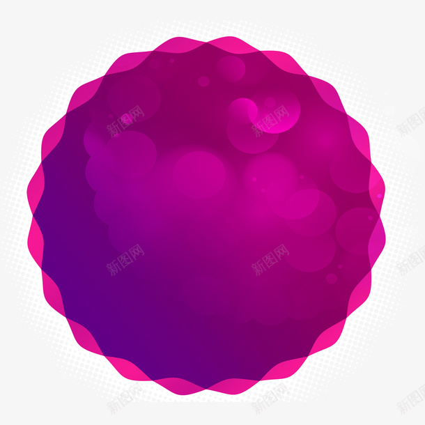 紫色清新圆圈效果元素psd免抠素材_新图网 https://ixintu.com 免抠PNG 圆圈 效果元素 清新 紫色