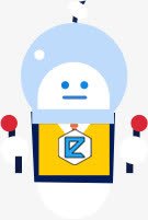 机器人png免抠素材_新图网 https://ixintu.com 卡通 机器人 玩偶 蓝色 黄色