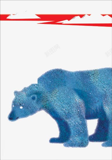 线条北极熊png免抠素材_新图网 https://ixintu.com 保护 动物 手绘 线条