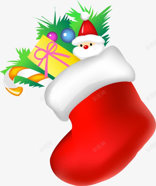 红色礼物拐杖圣诞袜png免抠素材_新图网 https://ixintu.com Christmas Merry 圣诞快乐 圣诞礼物 圣诞老人 圣诞节 圣诞袜