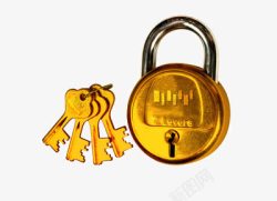 金锁和钥匙素材