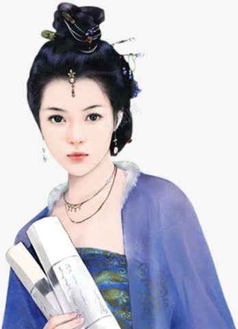 紫衣知性女子png免抠素材_新图网 https://ixintu.com 女子
