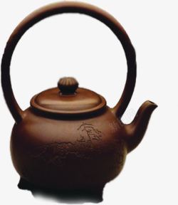 花纹雕刻茶壶养生素材