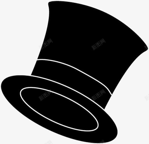 卡通黑色装饰魔术师高帽图标png_新图网 https://ixintu.com 卡通手绘 高帽 魔术师 黑色装饰