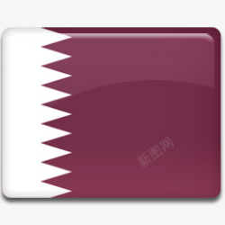 卡塔尔国旗图标素材