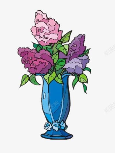 花瓶里的鲜花png免抠素材_新图网 https://ixintu.com 卡通 图片 居家 装饰