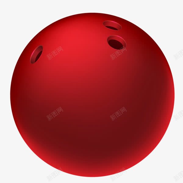 红色保龄球png免抠素材_新图网 https://ixintu.com 保龄球 球 红色球