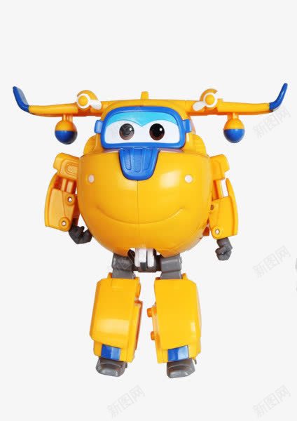黄色可爱机器人png免抠素材_新图网 https://ixintu.com 卡通 机器人 黄色