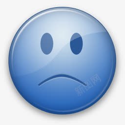 悲伤情感blueticons表情图标图标
