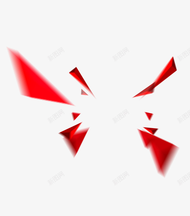 红色立体晶块装饰png免抠素材_新图网 https://ixintu.com 晶块 立体 红色 装饰 设计