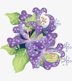 春暖花开紫色的花素材