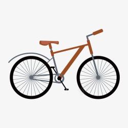 棕色单车自行车卡通素材
