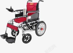 红色医用轮椅素材
