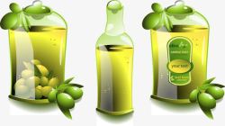 橄榄油瓶子素材