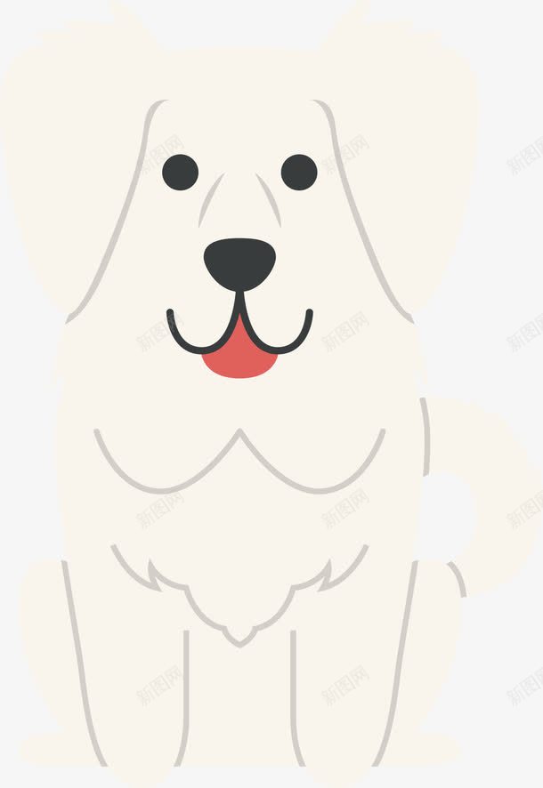 白色可爱小狗png免抠素材_新图网 https://ixintu.com 卡通小狗 可爱动物 宠物店 宠物犬 白色小狗 装饰图案