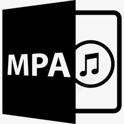 格式的音乐文件MPa的开放文件格式图标高清图片