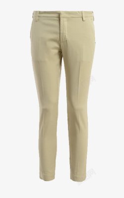 ENTREAMIS米色混纺男士长裤素材