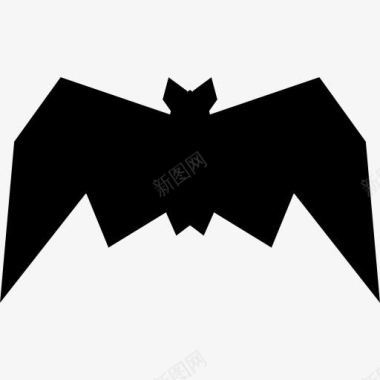普通的蝙蝠图标图标