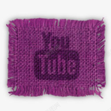 2017麻布纹理紫色图标图标