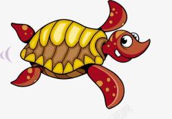 黄色海龟卡通乌龟黄海龟高清图片