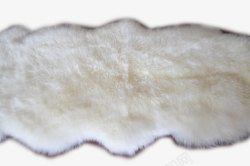 白色毛绒地毯保暖素材