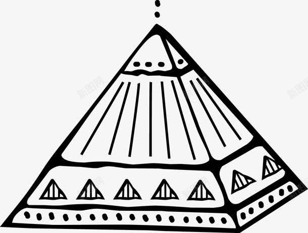 埃及金字塔png免抠素材_新图网 https://ixintu.com 埃及 素材 金字塔 黑白