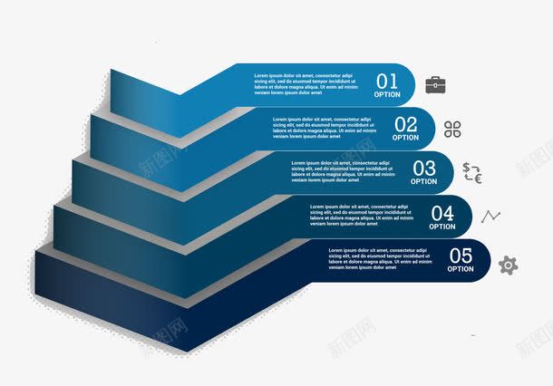 阶梯数据统计矢量图ai免抠素材_新图网 https://ixintu.com PPT 数据 统计 阶梯 矢量图