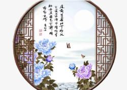 中国风古典圆门素材