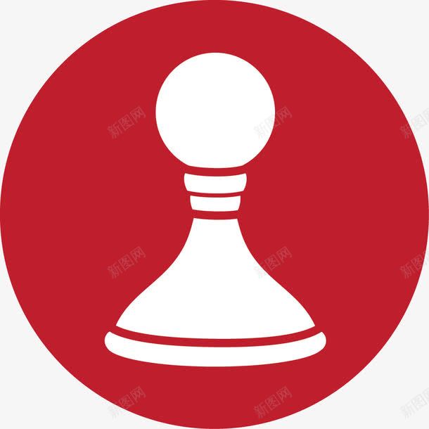 国际象棋游戏红智力游戏图标png_新图网 https://ixintu.com Chess game red 国际象棋 游戏 红