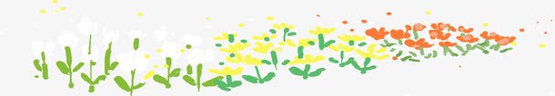 三色花朵白黄红标题用png免抠素材_新图网 https://ixintu.com 标题 花朵