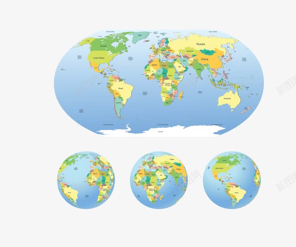 世界地图png免抠素材_新图网 https://ixintu.com 世界地图 世界地图素材 矢量世界地图 高清世界地图