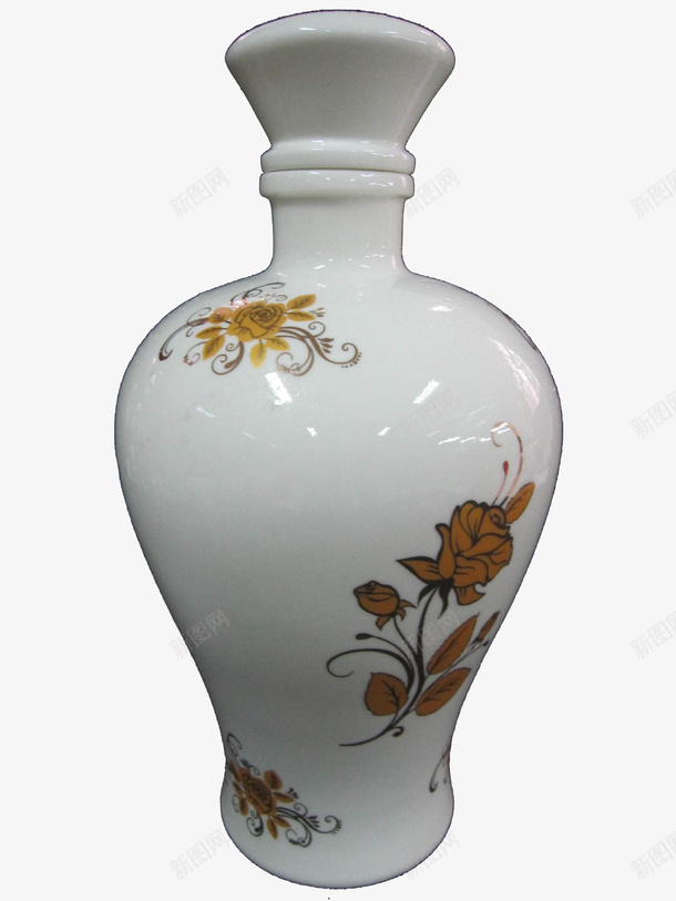 带花白瓷瓶png免抠素材_新图网 https://ixintu.com 中国风 瓷器 瓷瓶 白瓷瓶 白色