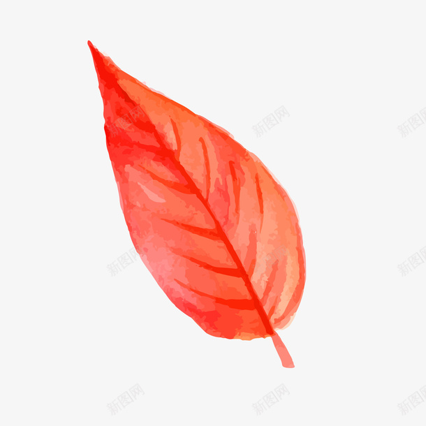 手绘红色树叶png免抠素材_新图网 https://ixintu.com 卡通植物 叶子植物 手绘 红色叶子 背景装饰