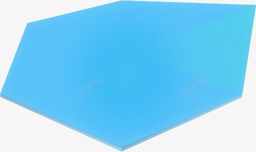 蓝色多边形图案图标png_新图网 https://ixintu.com 图案 多边形 蓝色