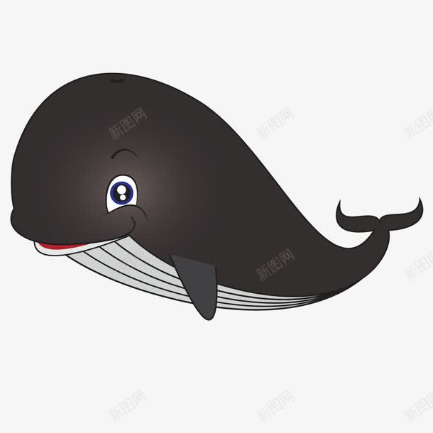 卡通可爱鲸鱼矢量图ai免抠素材_新图网 https://ixintu.com 卡通鲸鱼 可爱 鱼类 鲸鱼 矢量图