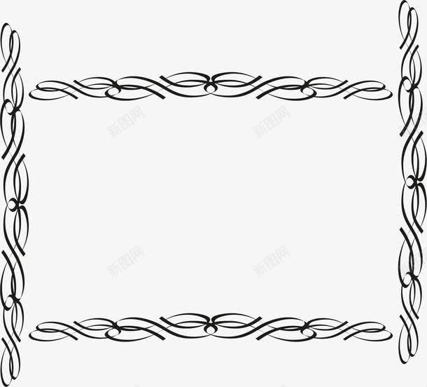 线条可爱古框png免抠素材_新图网 https://ixintu.com 古框 古框素材 可爱古框 矢量古框 线条 透明古框