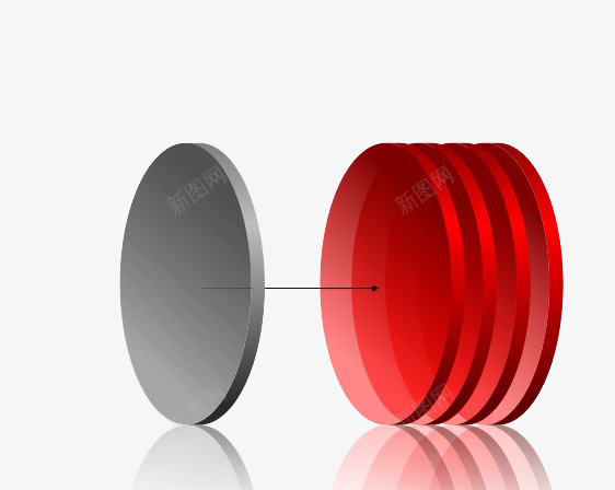 立体圆饼型图示png免抠素材_新图网 https://ixintu.com ppt并列关系图示 圆形 灰色 立体图 红色