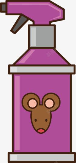 老鼠药紫色农药喷雾图标高清图片
